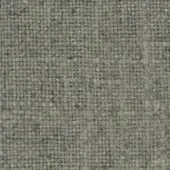 Woven fabric texture in gray-green, dense regular weave with heathered appearance, sample labeled “swan > fabric (h) > h 623 28”.